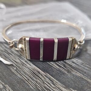 Mexico Sterling Red Coral Bracelet